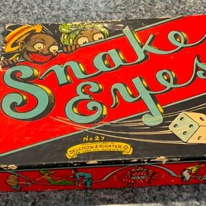 Snake Eyes game 1930’s vintage.